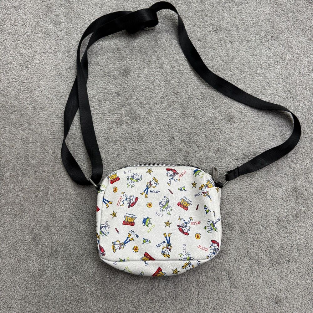 Buckle-Down Disney Pixar Toy Story Sketch Print Faux Leather Crossbody Bag